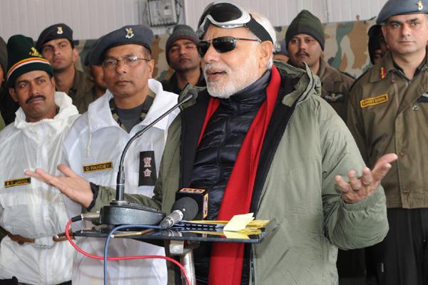 Modi leaves for Siachen Glacier to celebrate Diwali with soldiers