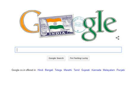 Google doodles for Indian Independence Day