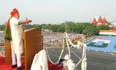 68th Independence Day from the ramparts of Red Fort