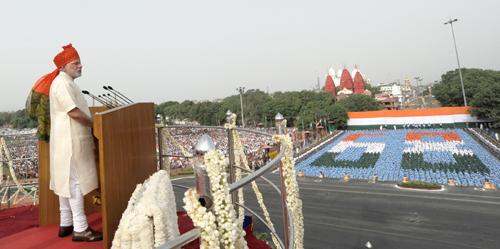 68th Independence Day from the ramparts of Red Fort