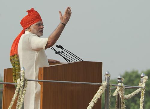 68th Independence Day from the ramparts of Red Fort