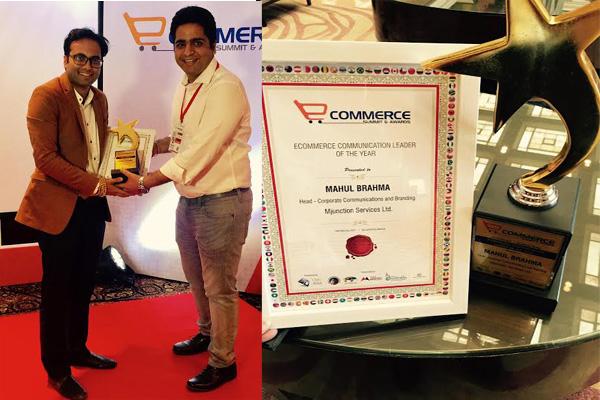 Mahul Brahma wins the E-commerce Communication Leader of the Year 