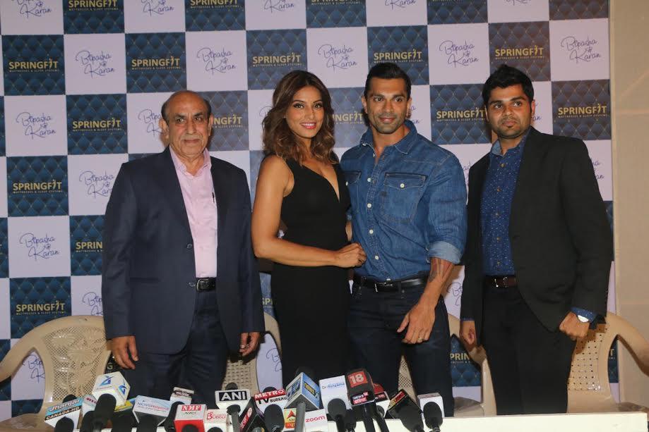 Bipasha Basu-Karan Singh Grover launch Springfit Mattresses Autograph Collection 