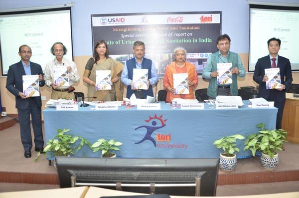 TERI University launches State of Urban Water and Sanitation in India report on improving access to clean water and sanitation facility