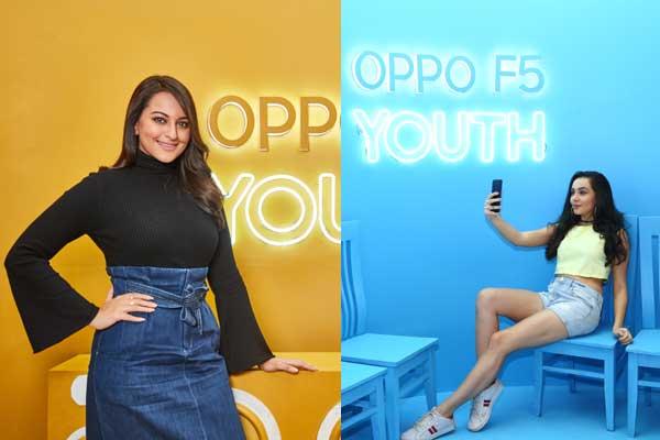 Bollywood actor Sonakshi Sinha unveils OPPO F5 Youth camera phone 