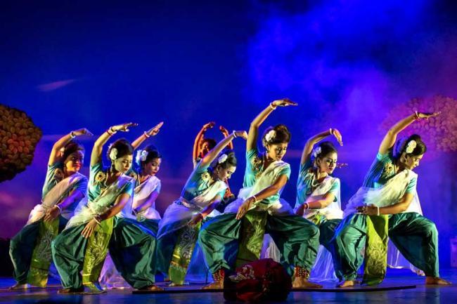 The SAS Trio along with Garfa Mitrayan stage Tagores dance drama Kaalmrigaya