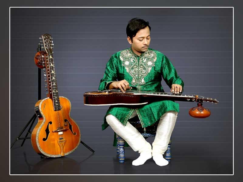 Rhitom Sarkar, slide guitar artist, is keen to take his melody to a wider audience  