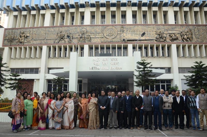 111-ft long mural of Mahatma Gandhi unveiled at Metro Rail Bhawan