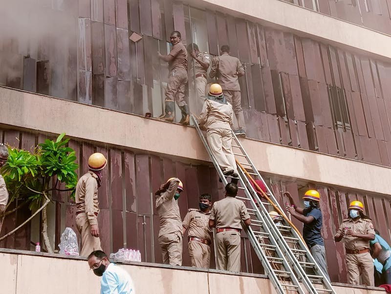 Two killed, several injured in Lucknow hotel blaze