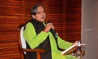 Shashi Tharoor releases his latest work in Kolkata; unveils Prabha Khaitan Foundation's book rack at Taj City Centre