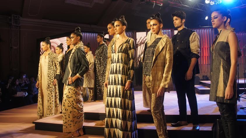 Models walk the ramp at the Blenders Pride Fashion Tour in Kolkata