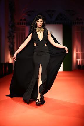 Nargis Fakhri walks for AZVA jewellery