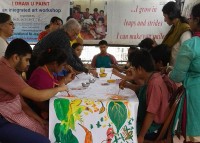 Kolkata: MENTAID holds I Draw U Paint by Baniprosonno
