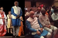 Pronam senior citizens attend `Ek Mancha Ek Jiban theatre show in Kolkata