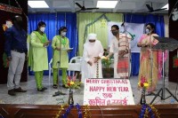 Kolkata Police's initiative Pronam celebrates Christmas with elderly citizens of St Josephs Home