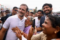 Crowd at Rahul Gandhi's Bharat Jodo Yatra swells on 3rd day in Kerala