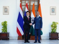 S Jaishankar discusses bilateral ties across multiple sectors with Thailands Foreign Minister Parnpree Bahiddha-Nukara during 10th India-Thailand Joint Commission