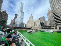 Chicago paints the city green to celebrate St. Patricks Day