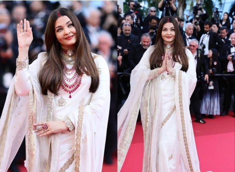 Cannes veteran Aishwarya Rai Bachchan stuns in white saree, flaunts sindoor at the red carpet Cannes veteran Aishwarya Rai Bachchan stuns in white saree, flaunts sindoor at the red carpet
