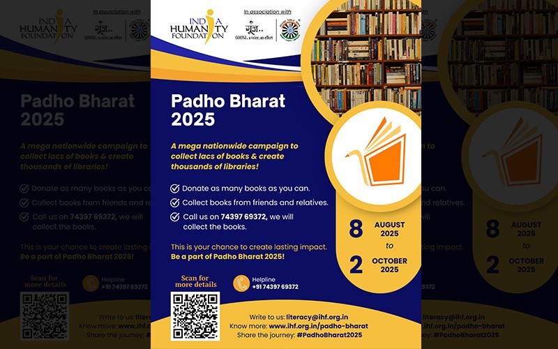 India Humanity Foundation launches Padho Bharat 2025 literacy campaign India Humanity Foundation launches Padho Bharat 2025 literacy campaign