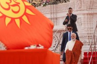 No rope, no remote! PM Modi hoists Ram Mandir flag with a never-seen-before mechanism heres what happened! No rope, no remote! PM Modi hoists Ram Mandir flag with a never-seen-before mechanism heres what happened!